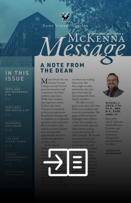 Cover for Mckenna Message Winter 2026