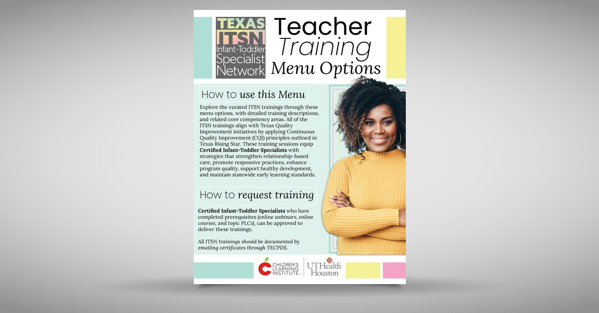 ITSN Teacher Training Menu Options