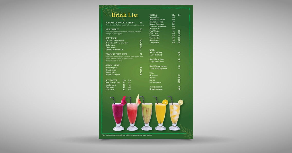 Bebek Joni Restaurant E-menu