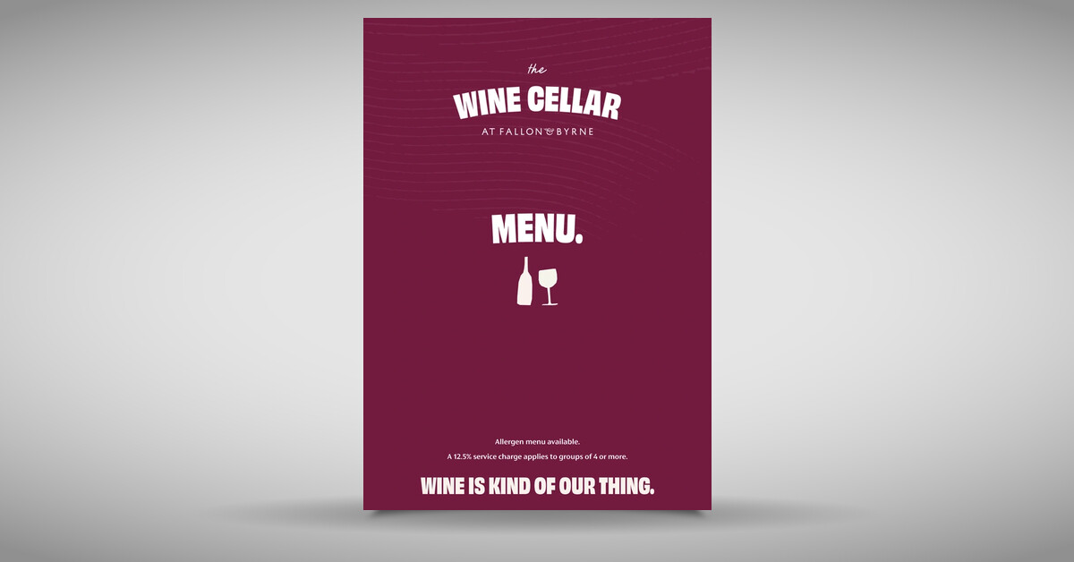 The Wine Cellar Menu